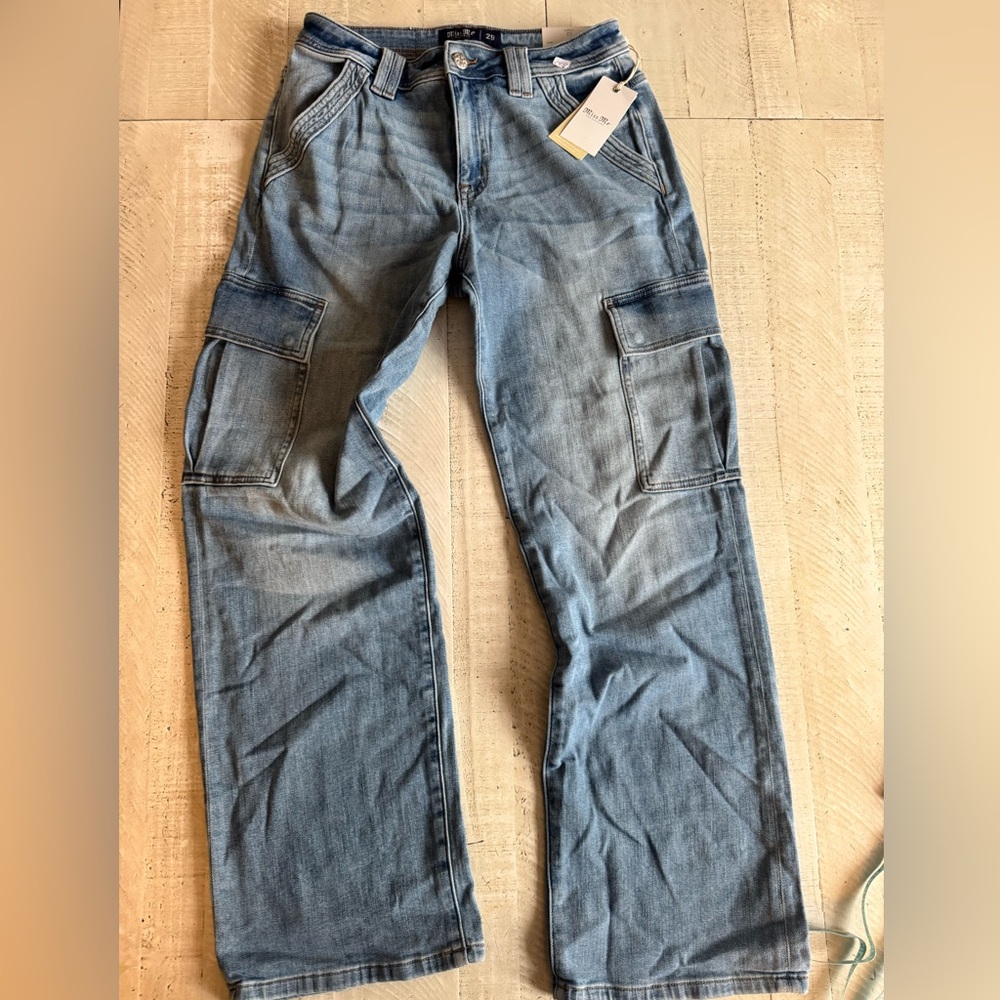 Miss Me Blue Women's Cargo Jeans